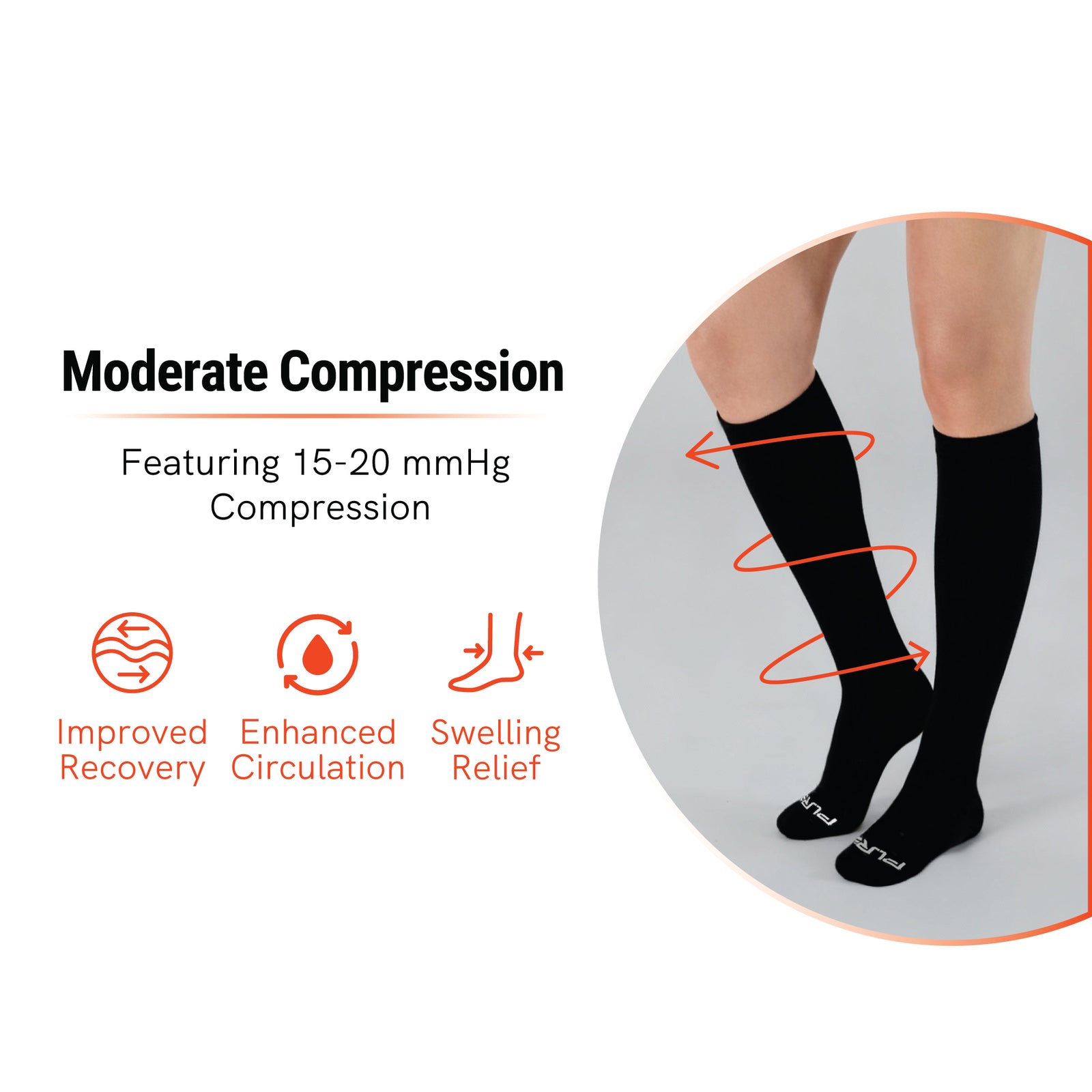 Pure Athlete Alpaca Compression Socks – 15-20 mmHg Support for Men & Women