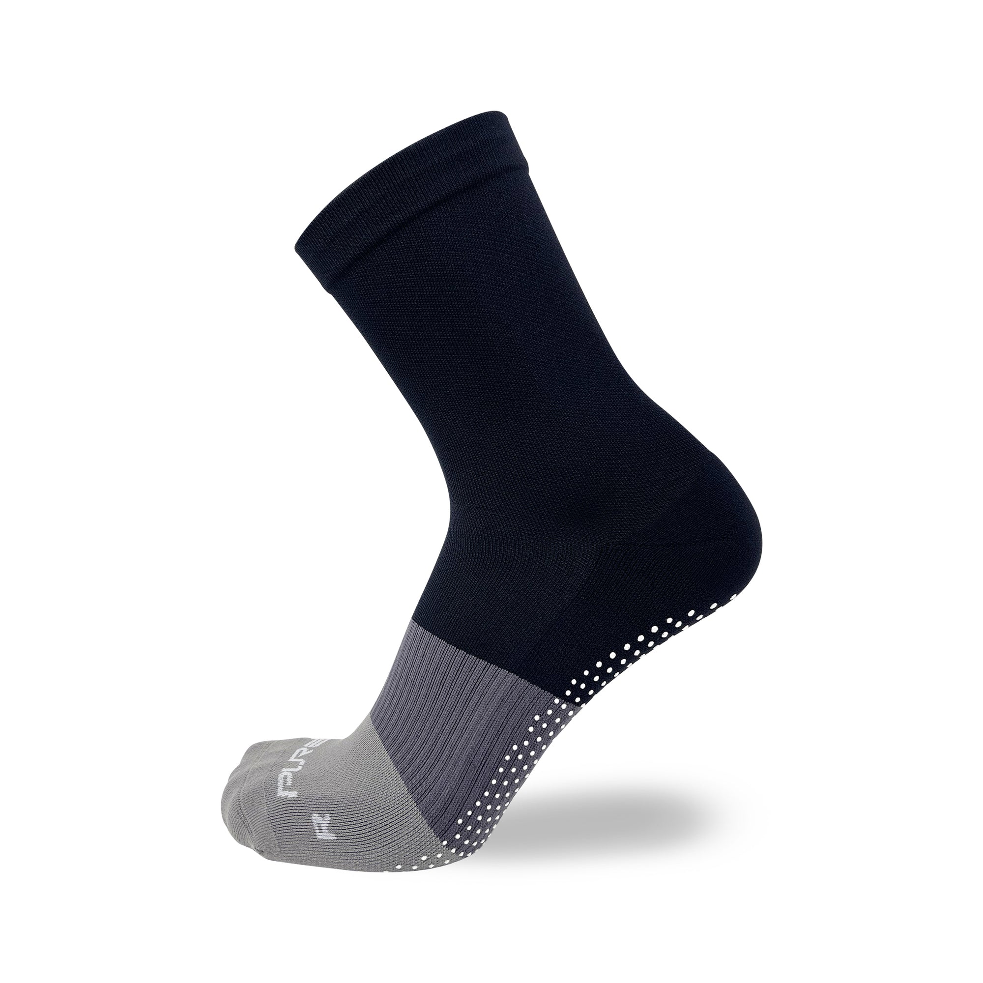 Crew Colorblock Grip Socks - Black/Grey - S