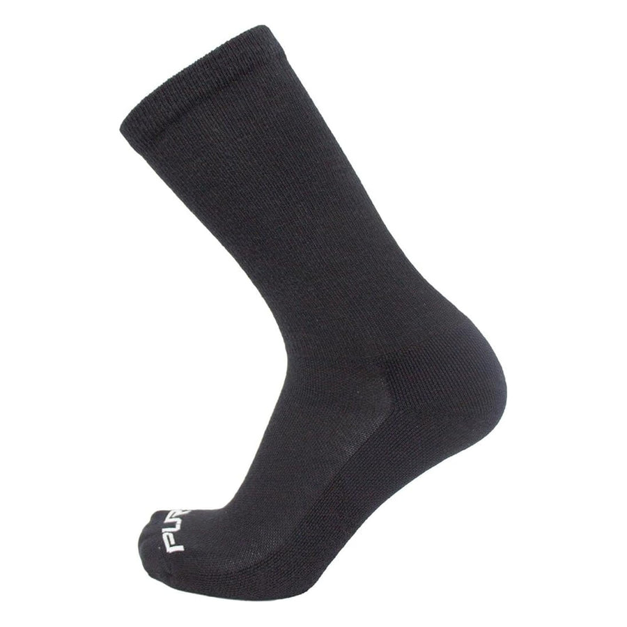 Alpaca Wool Crew Socks in Black