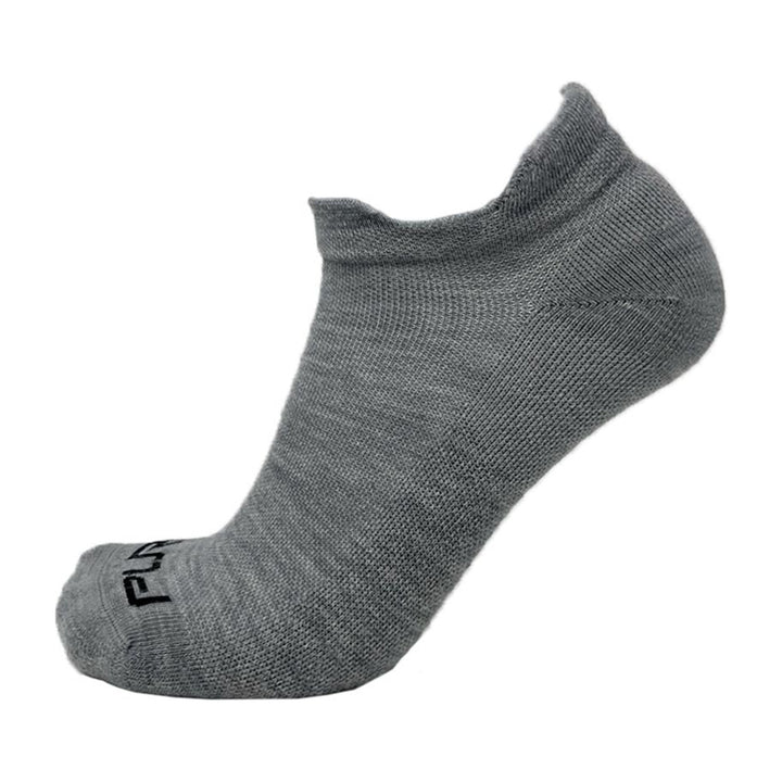 Alpaca Wool No Show Running Socks in Light Grey