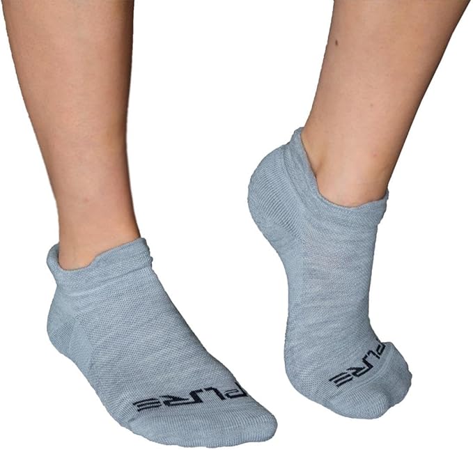 Pure Athlete Alpaca Wool No Show Running Socks
