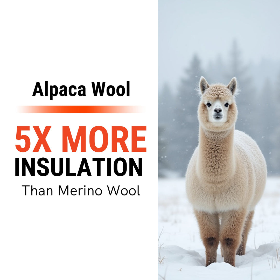 Alpaca Wool Ski Socks for Men and Women