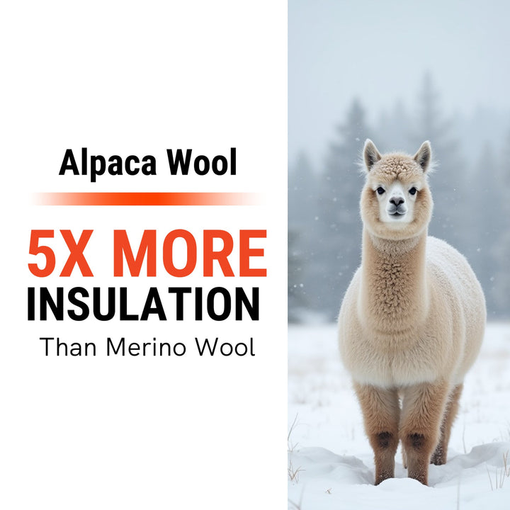 Alpaca Wool Ski Socks for Men and Women