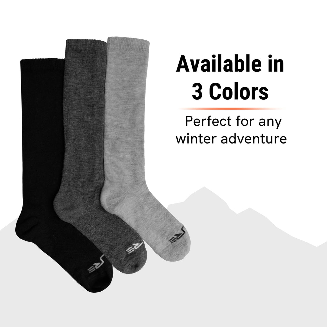 Alpaca Wool Ski Socks for Men and Women
