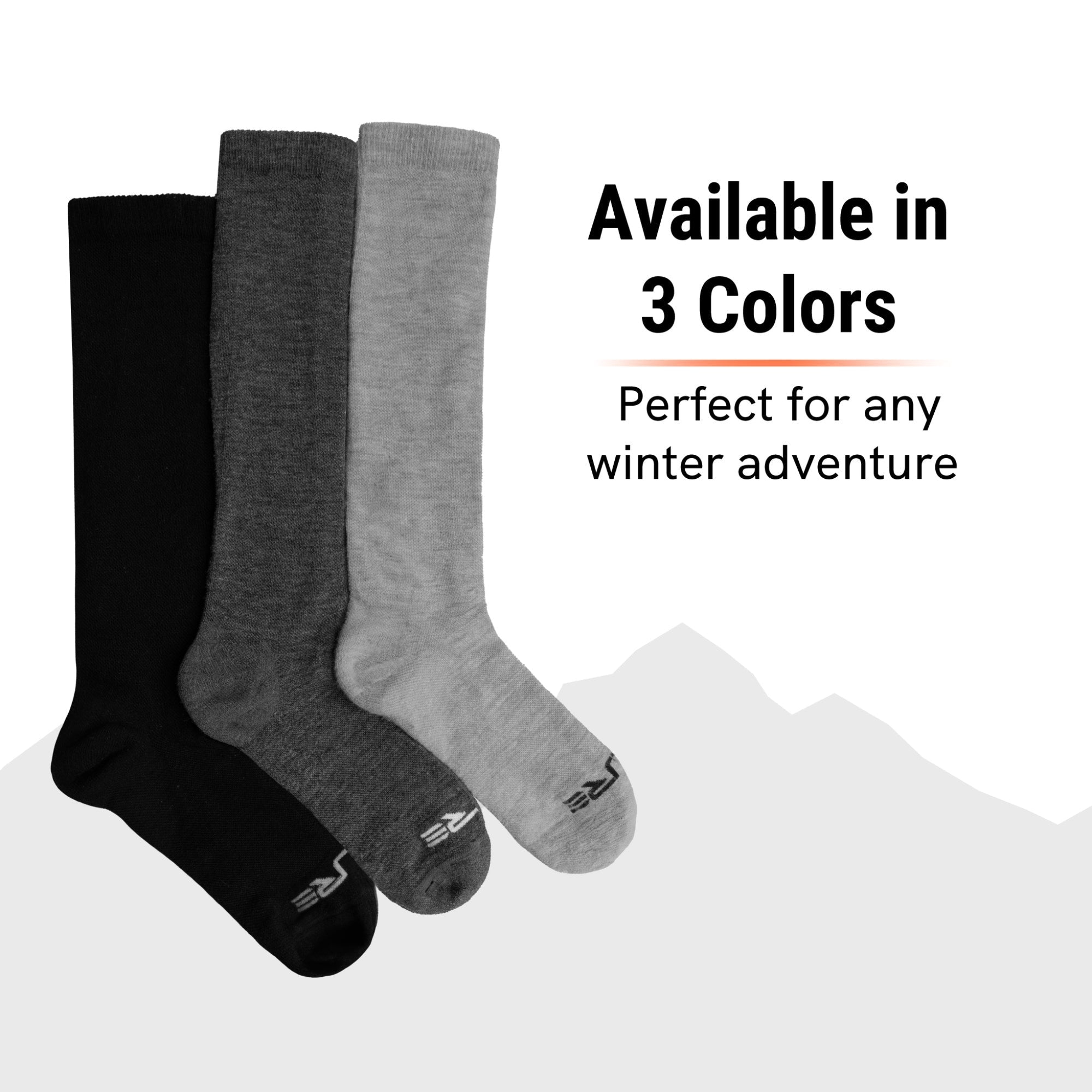 Pure Athlete Alpaca Ski Socks for Men and Women