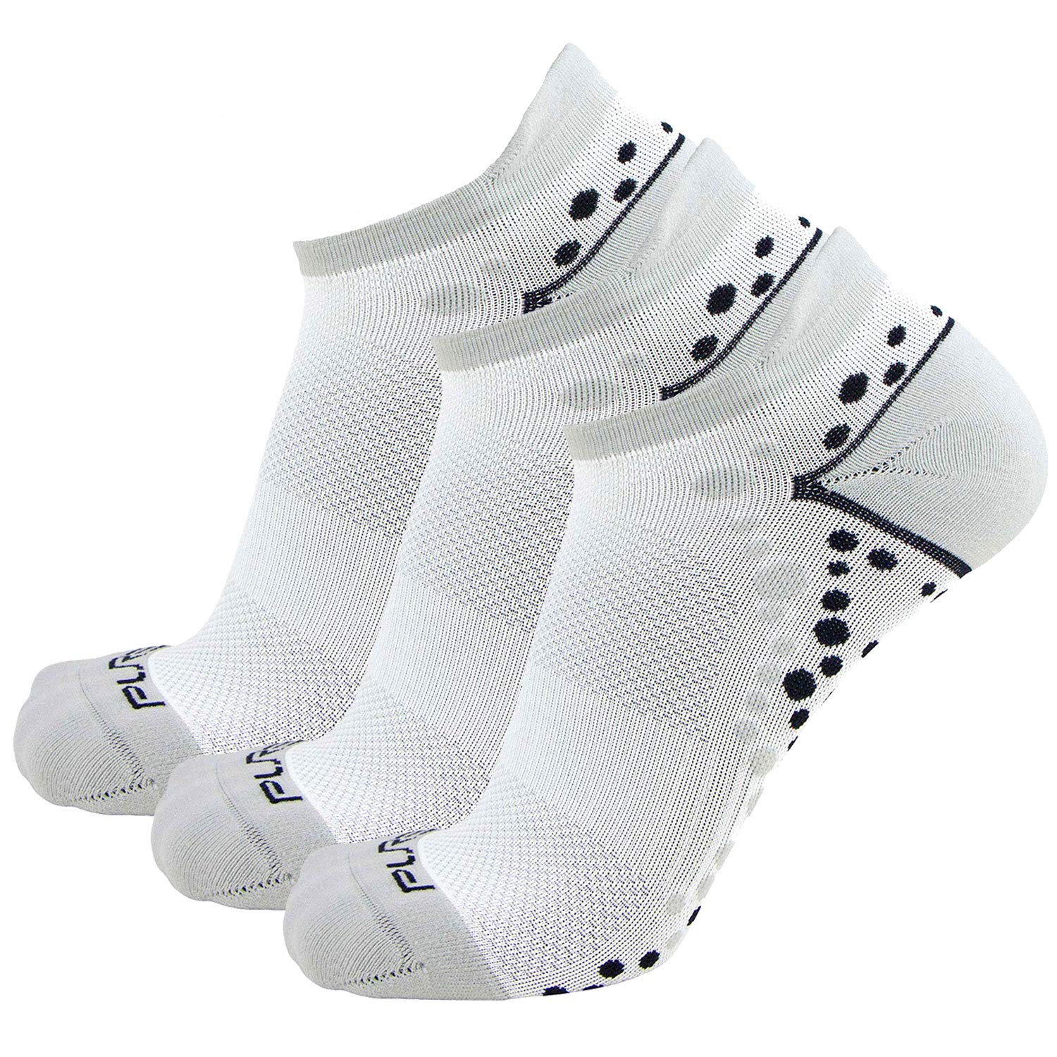 No-Show Anti-Blister Running Socks - Moisture Wicking Sport Socks for Men, Women