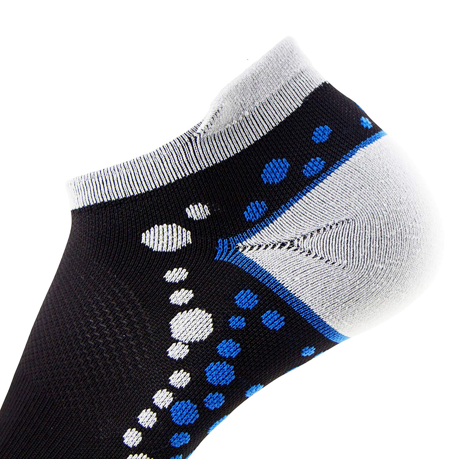 No-Show Anti-Blister Running Socks - Moisture Wicking Sport Socks for Men, Women