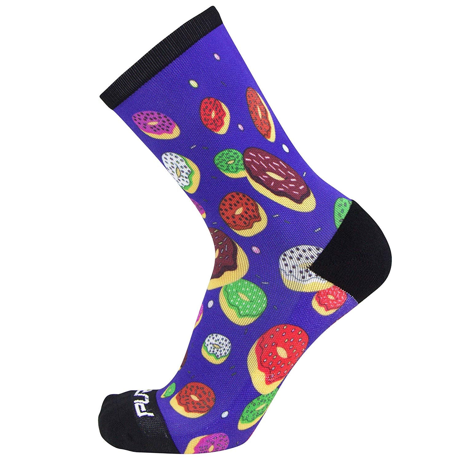 Print Crew Running Socks