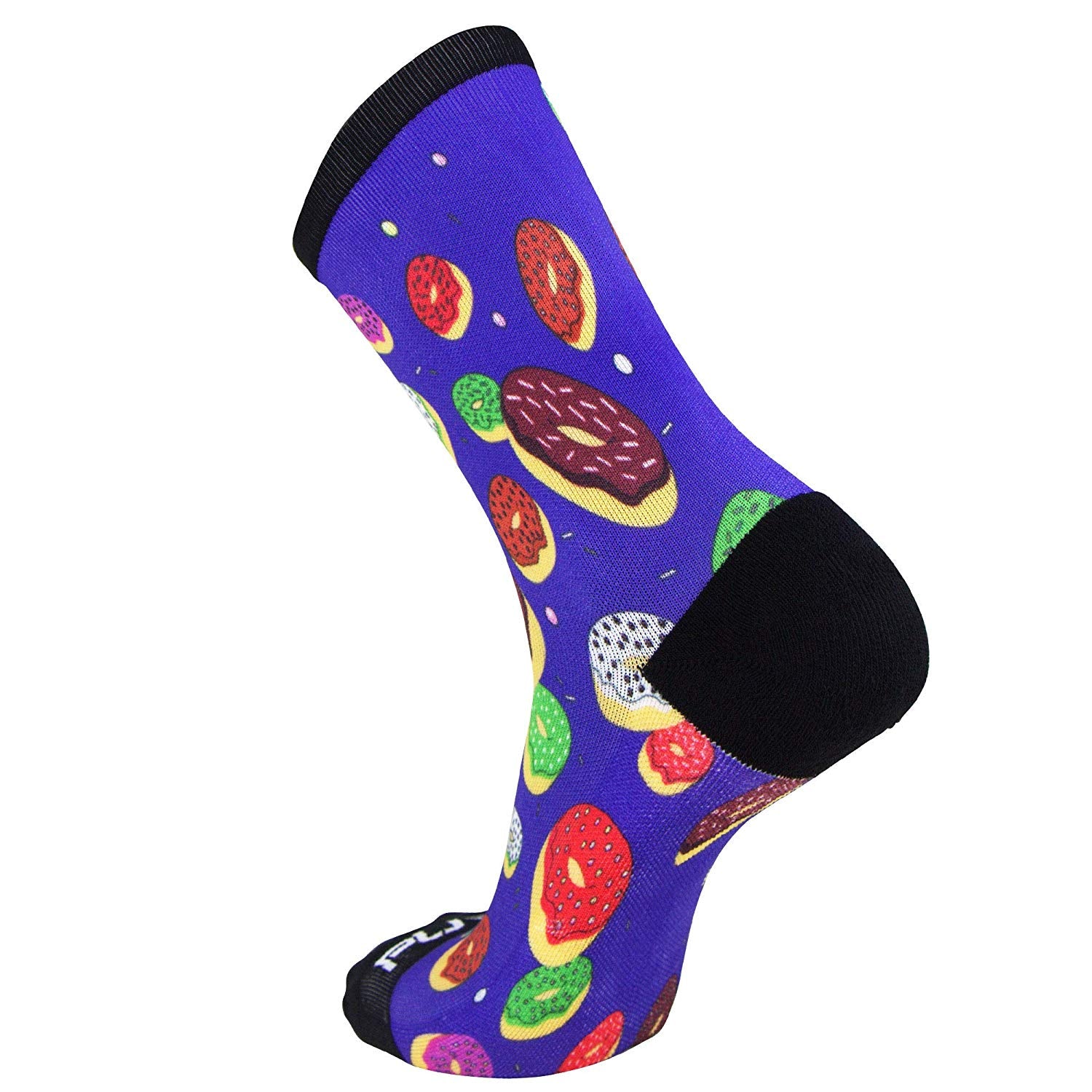 Print Crew Running Socks