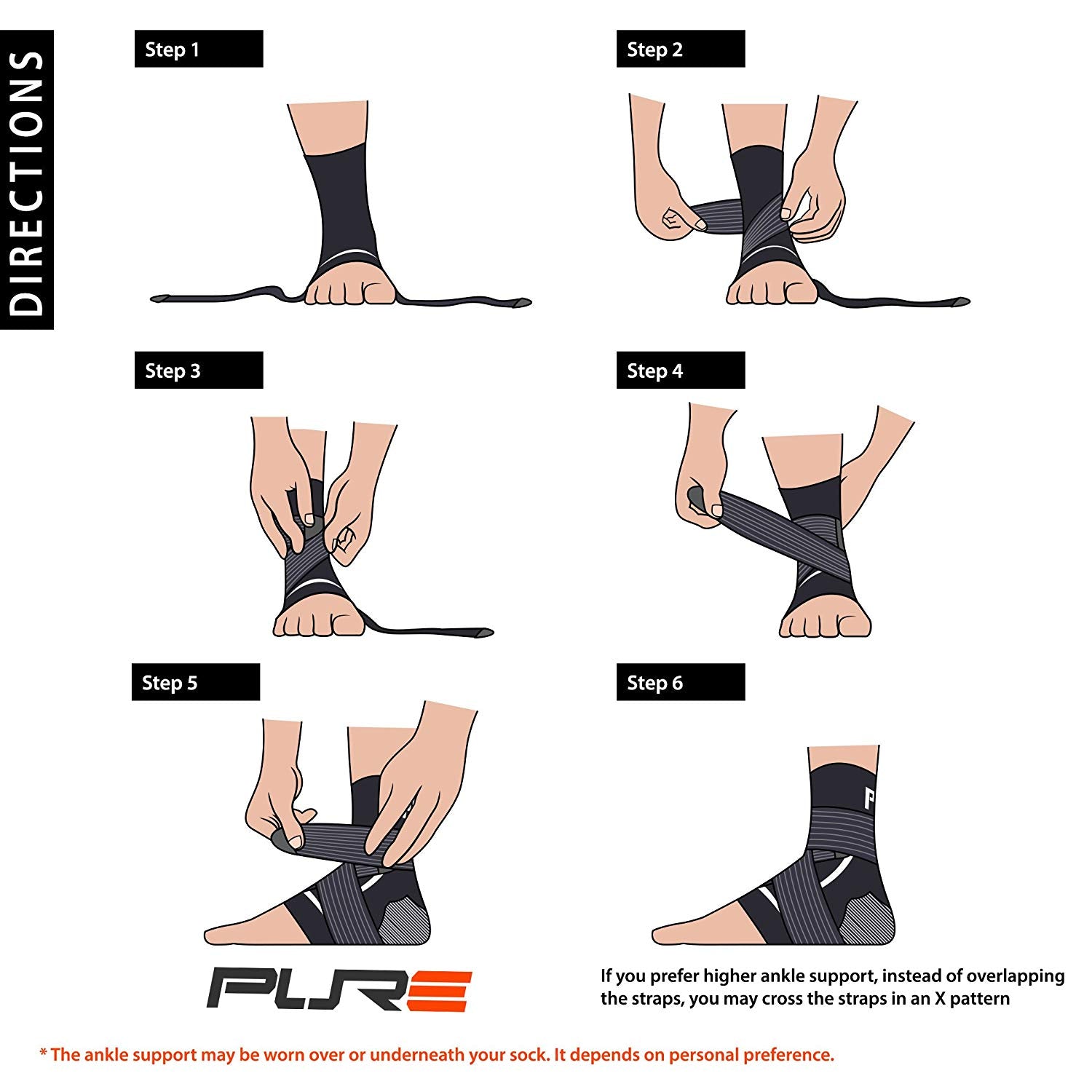 Ankle Support Brace with Strap