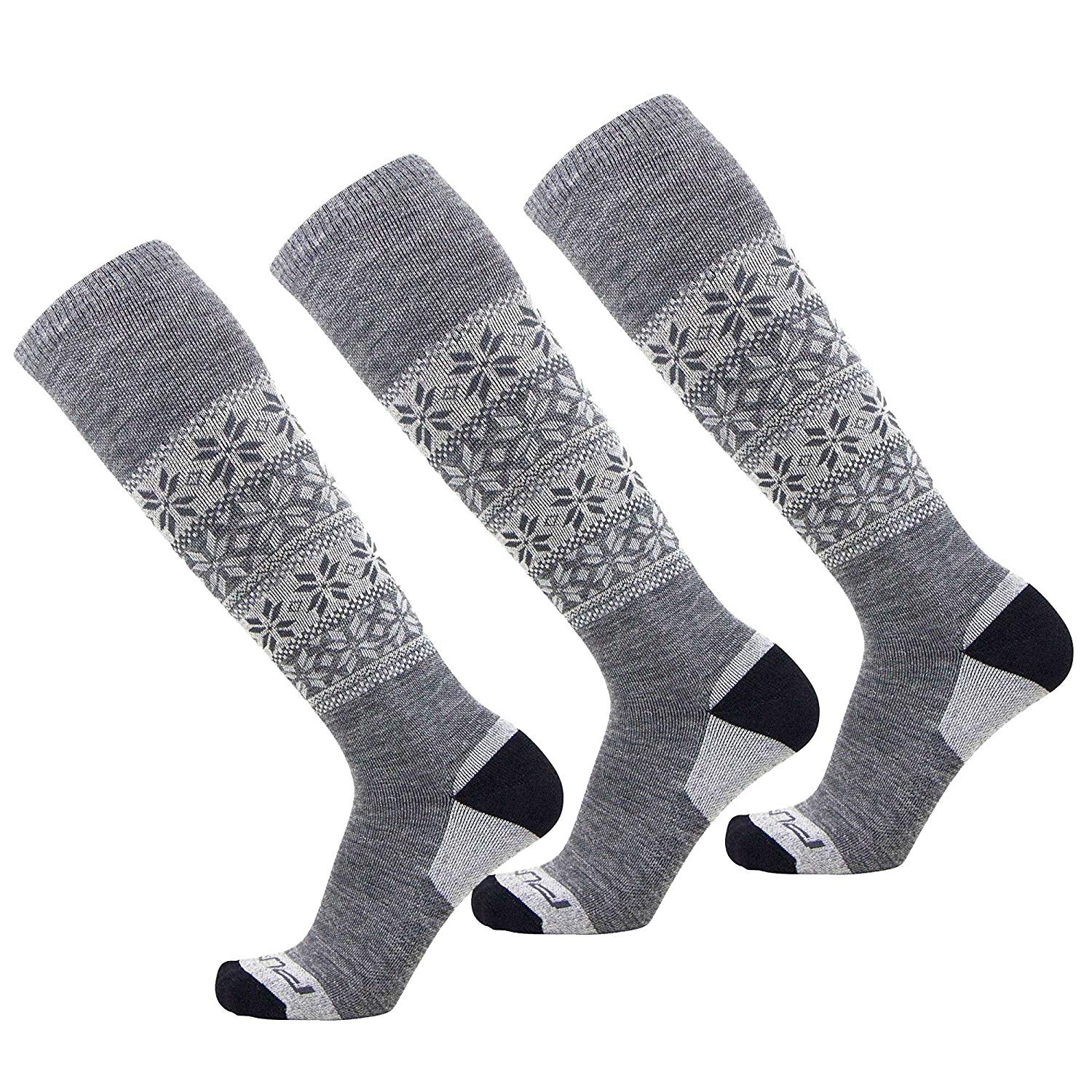 Pure Athlete Calcetines de esquí Alpaca – Calcetines de lana para