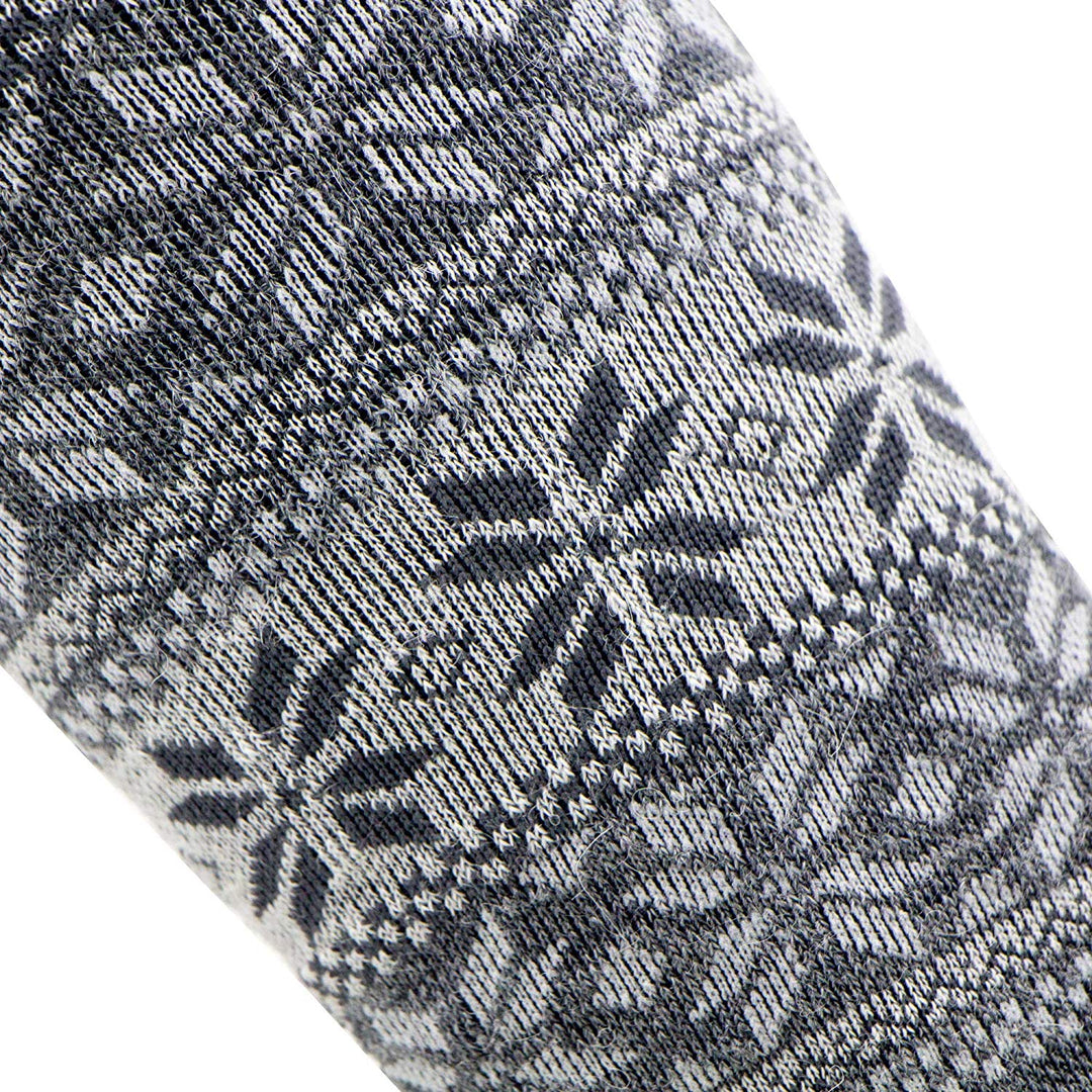 Alpaca Snowflake Ski Socks