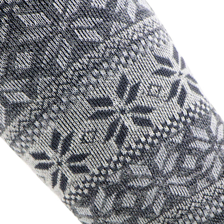 Alpaca Snowflake Ski Socks