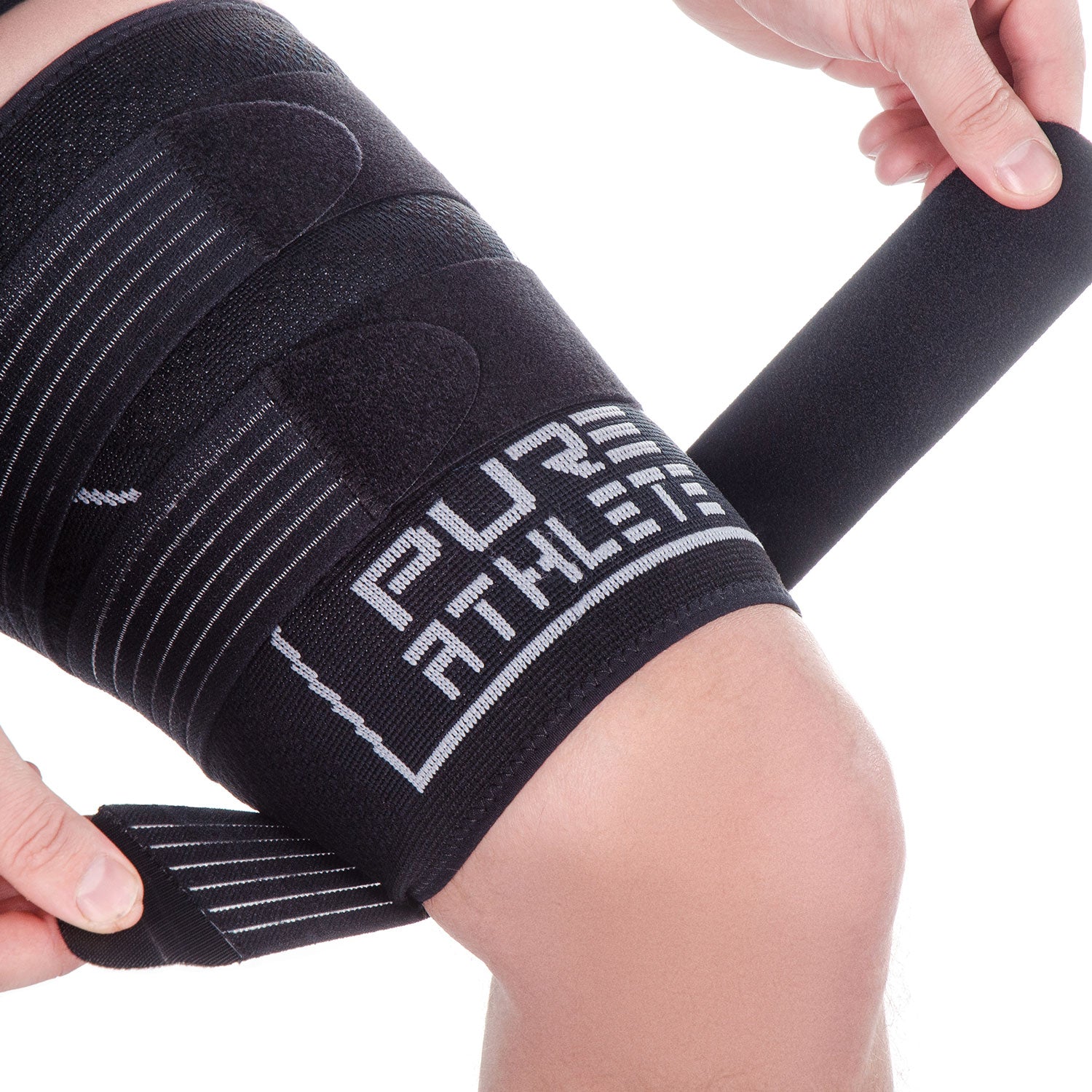 Thigh Compression Sleeve - Hamstring Wrap Thigh Brace for Pulled Groin  Muscle Tendinitis Workouts Quadricep Sports Injury