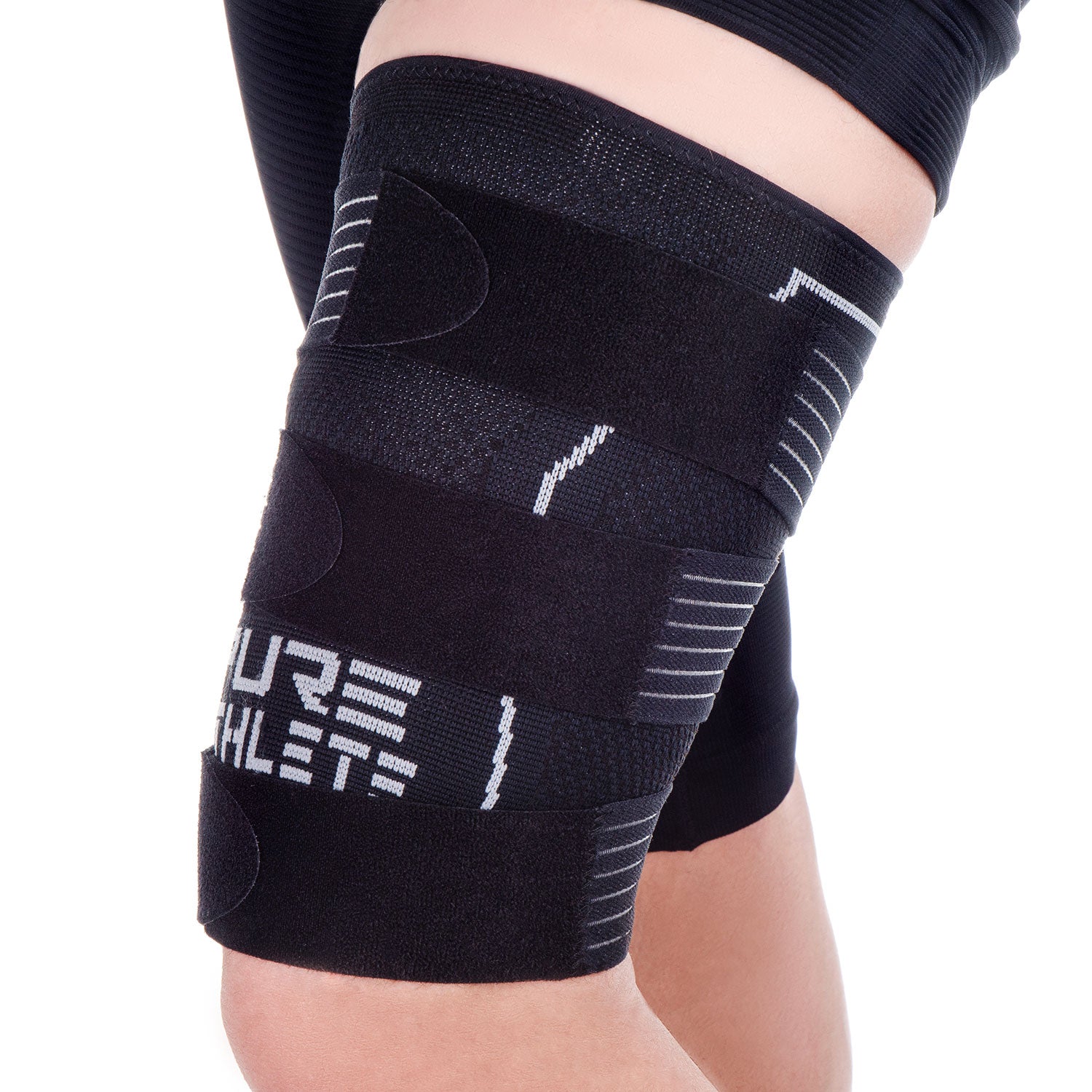 Thigh Compression Sleeve with Adjustable Strap - Hamstring, Quadriceps,  Groin Pull - Pure Athlete